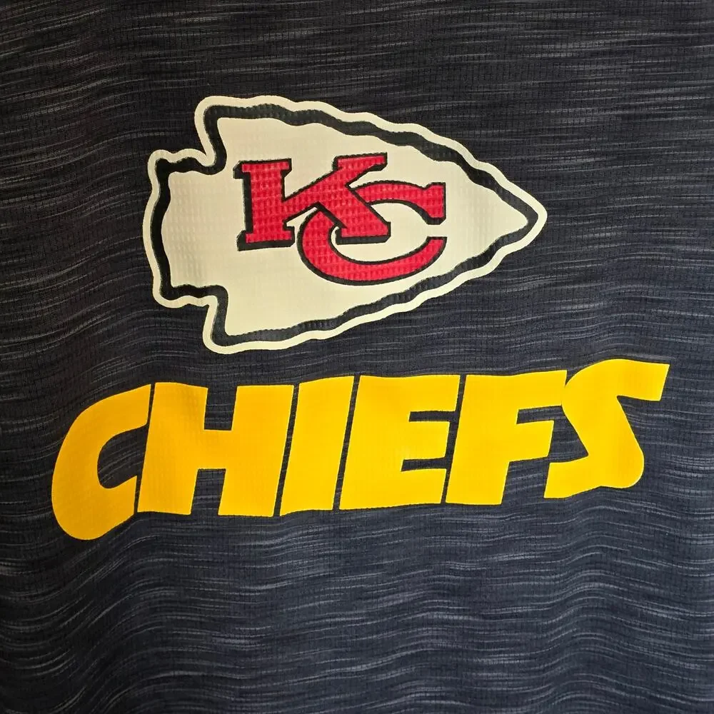 Youth KC Chiefs Shirt , Black, Football, NFL, Youth Large 14-16 LN Condition